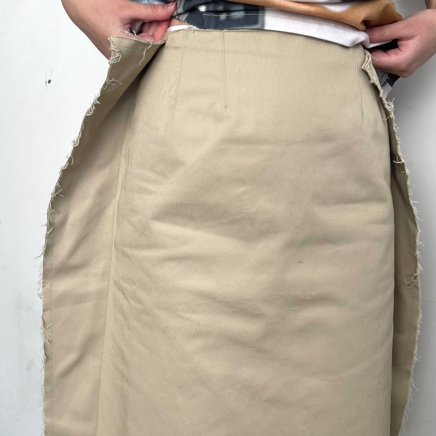 Cozy Pencil Skirt / beige / 変形ペンシルスカート
