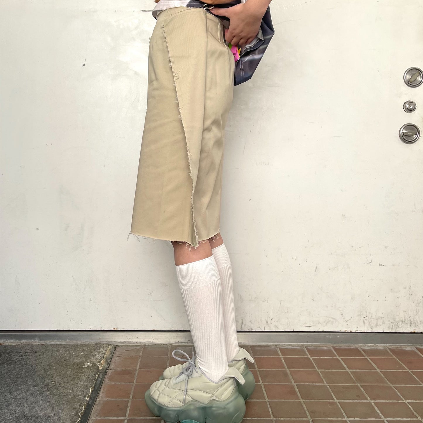 Cozy Pencil Skirt / beige / 変形ペンシルスカート