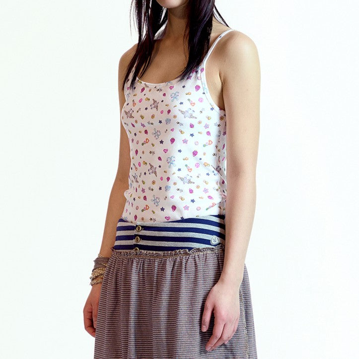 EMA TINY FRIENDS SLEEVELESS / WHITE / Ema Gasparコラボレーション