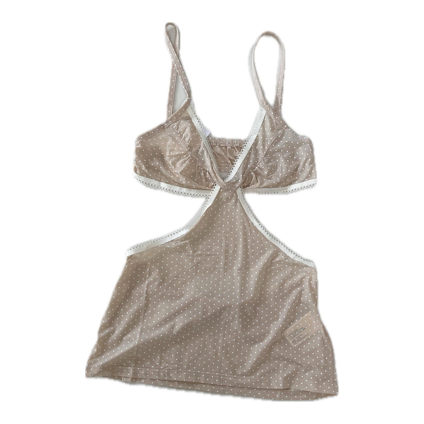 [fa.er.ie] pin dot lingerie camisole / nude / ピンドットキャミソール