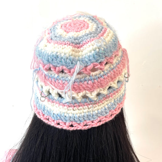 Knit bucket hat / Cotton Candy / ニットバケットハット