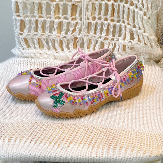 【MUnited Kingdomai x yushokobayashiコラボレーションシューズ】MK Turn / Pink / 23cm