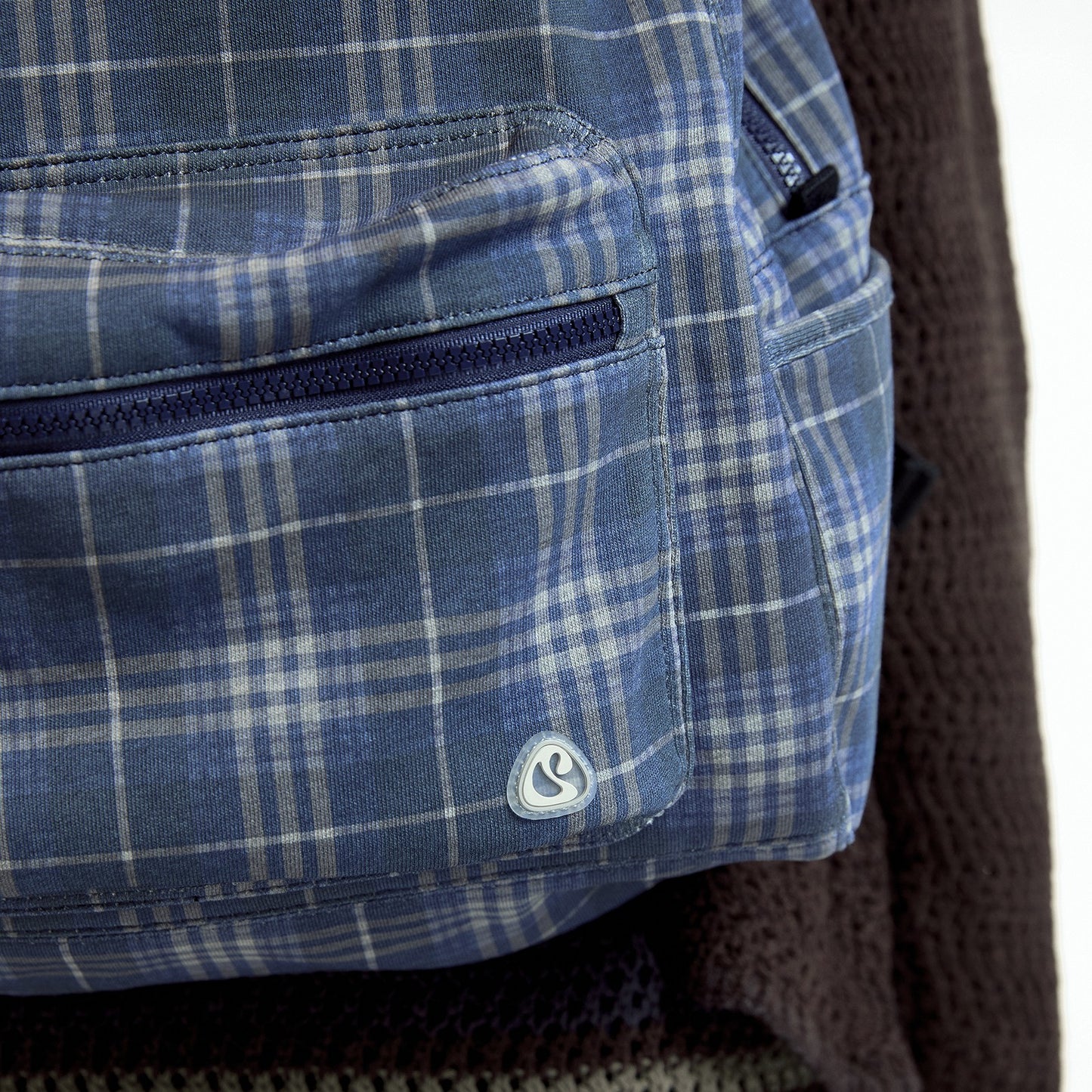 CHUNKY SWEAT CHECK BACKPACK / NAVY / チェックスウェットバックパック