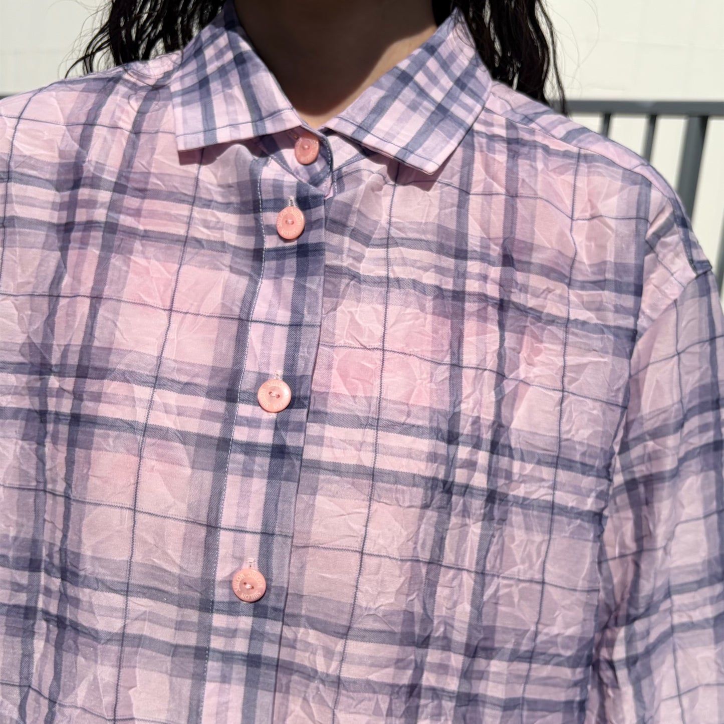 CREASED SHIRT / CRUSHED PINK / シワ加工シャツ