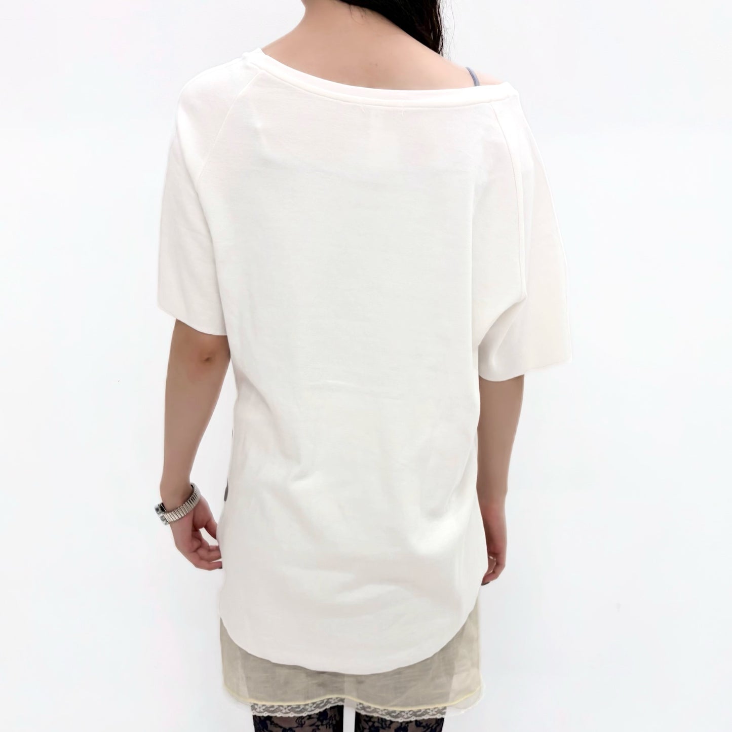 [fe.3] loose logo t-shirt / ivory / ルーズロゴTシャツ
