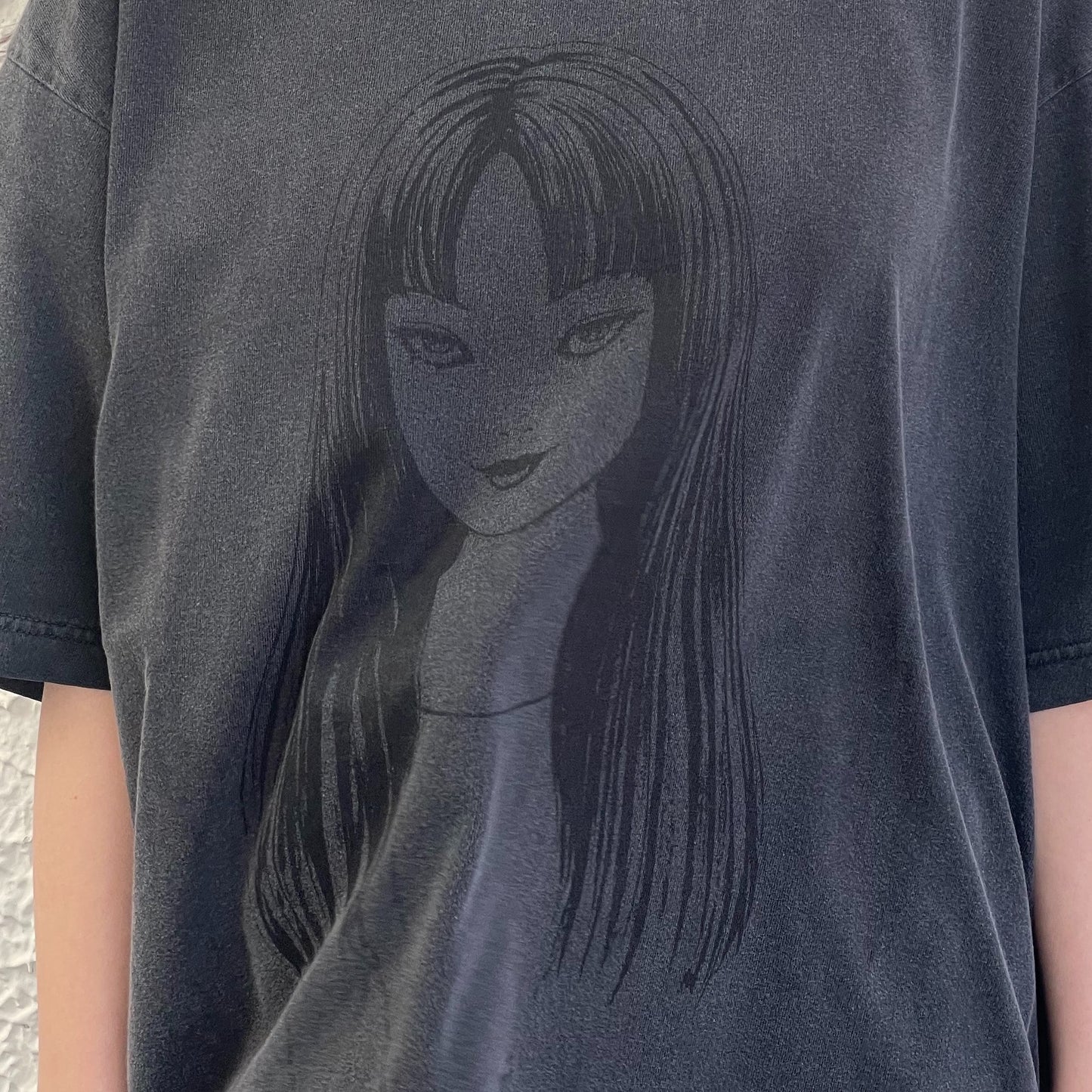 TOMIE WASHED PRINT SAILOR T-SHIRT / BLACK / 伊藤潤二『富江』コラボレーション