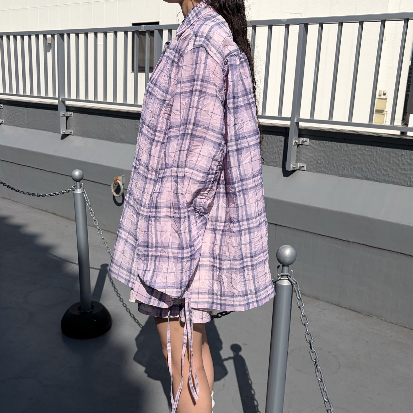 CREASED SHIRT / CRUSHED PINK / シワ加工シャツ
