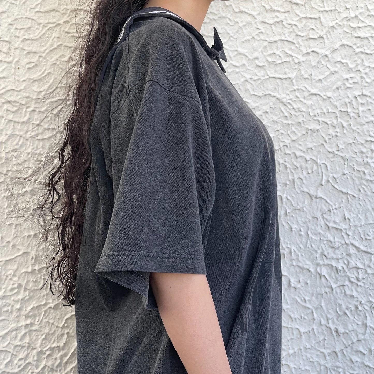 TOMIE WASHED PRINT SAILOR T-SHIRT / BLACK / 伊藤潤二『富江』コラボレーション