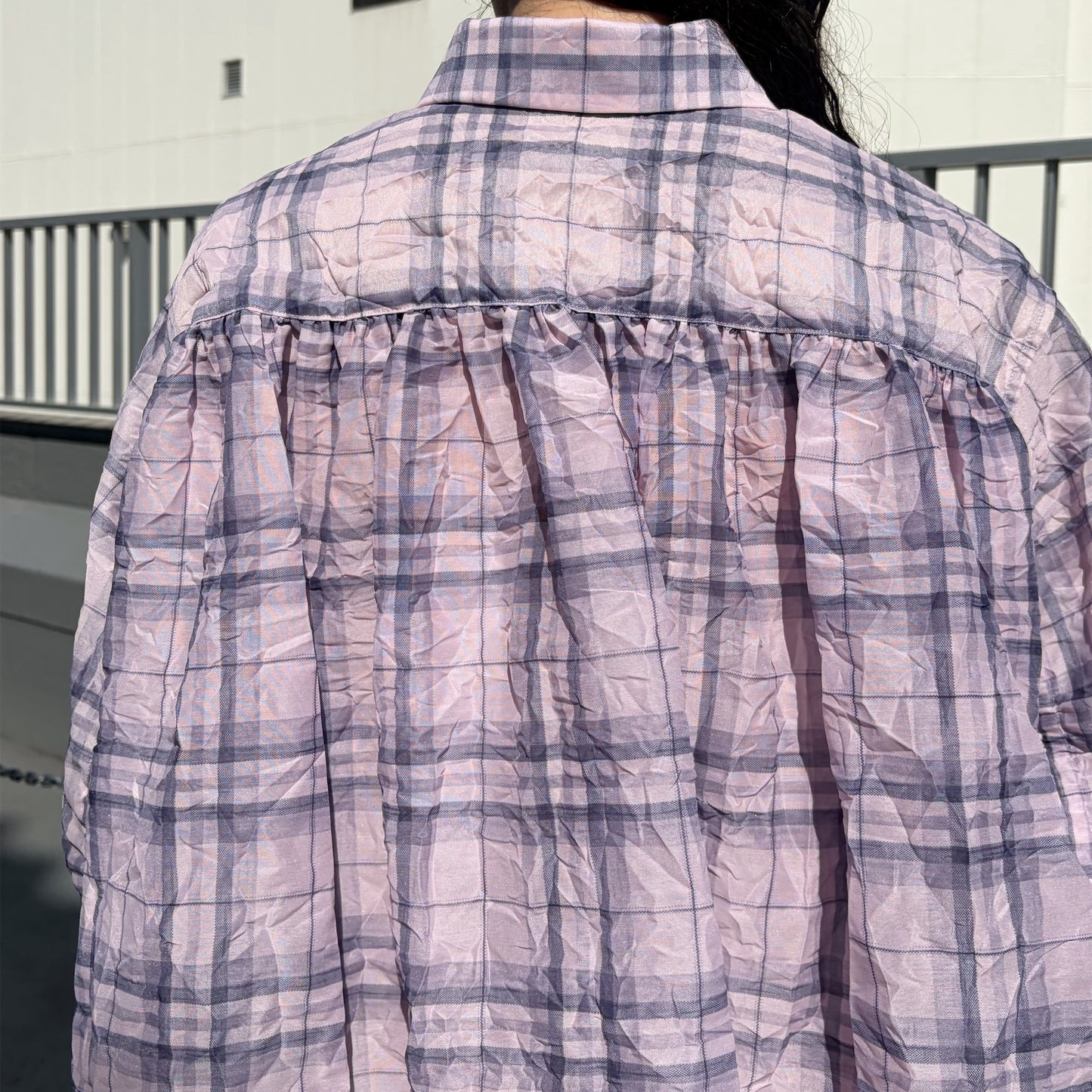 CREASED SHIRT / CRUSHED PINK / シワ加工シャツ
