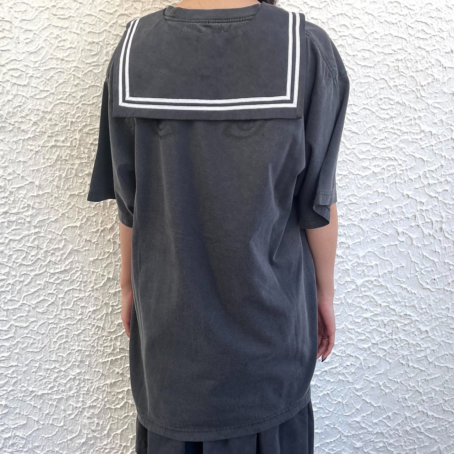 TOMIE WASHED PRINT SAILOR T-SHIRT / BLACK / 伊藤潤二『富江』コラボレーション