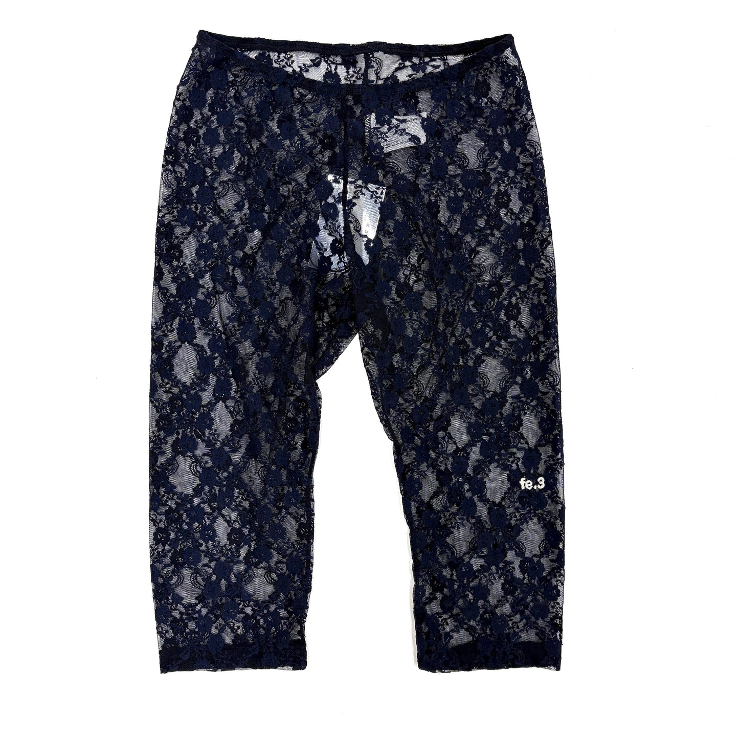 [fe.3] lace half leggings / navy / レースハーフレギンス