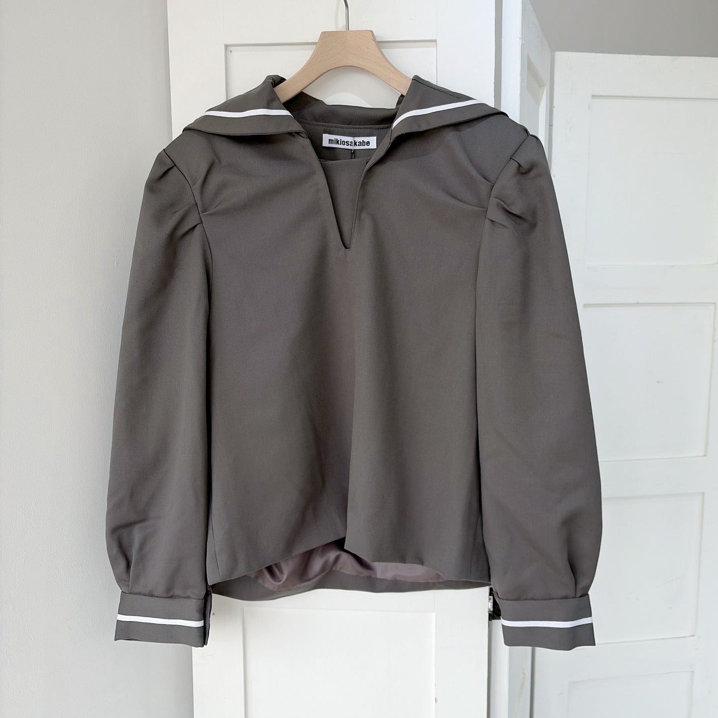 RANDOM TUCK SAILOR SHIRT / GRAY / ランダムタックセーラートップ