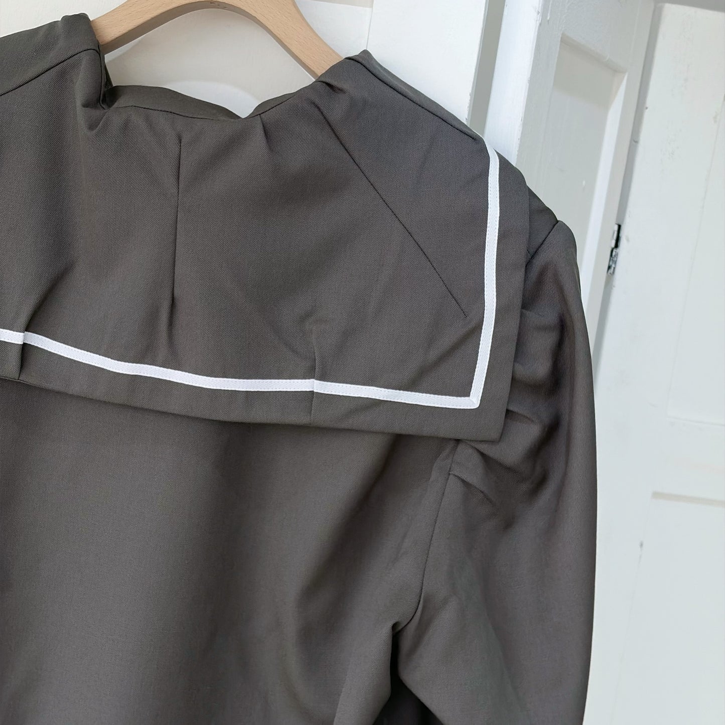 RANDOM TUCK SAILOR SHIRT / GRAY / ランダムタックセーラートップ
