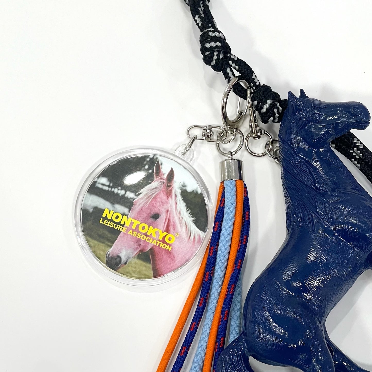 HORSE FRINGE KEY HOULDER / BLUE / ホースフリンジキーホルダー