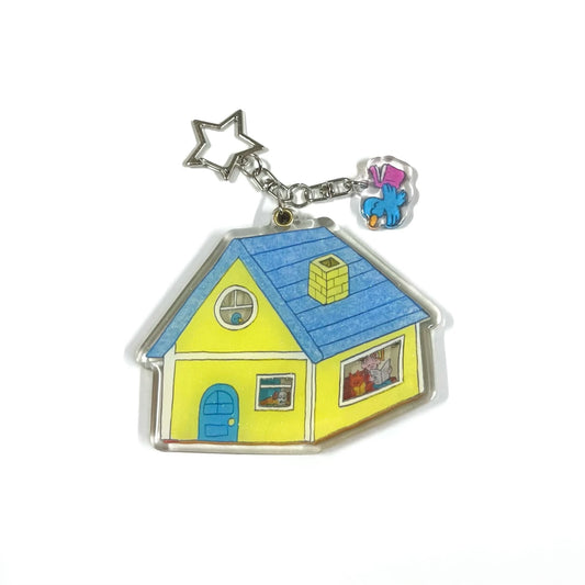 【bird pit】House expandable pendant / キーリング