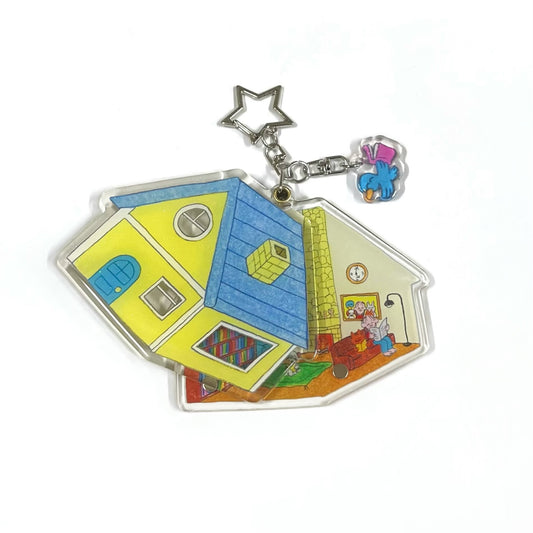 【bird pit】House expandable pendant / キーリング