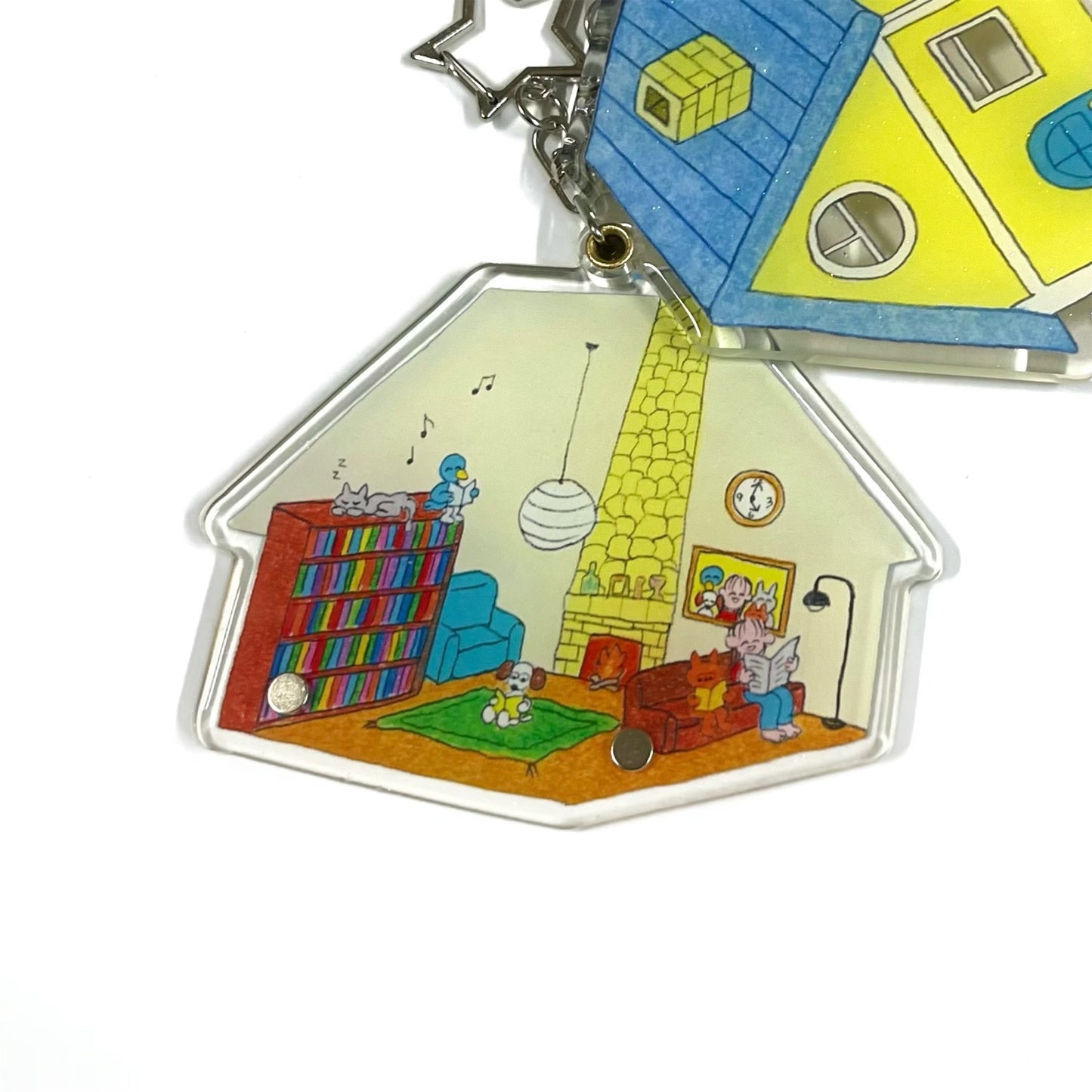 【bird pit】House expandable pendant / キーリング