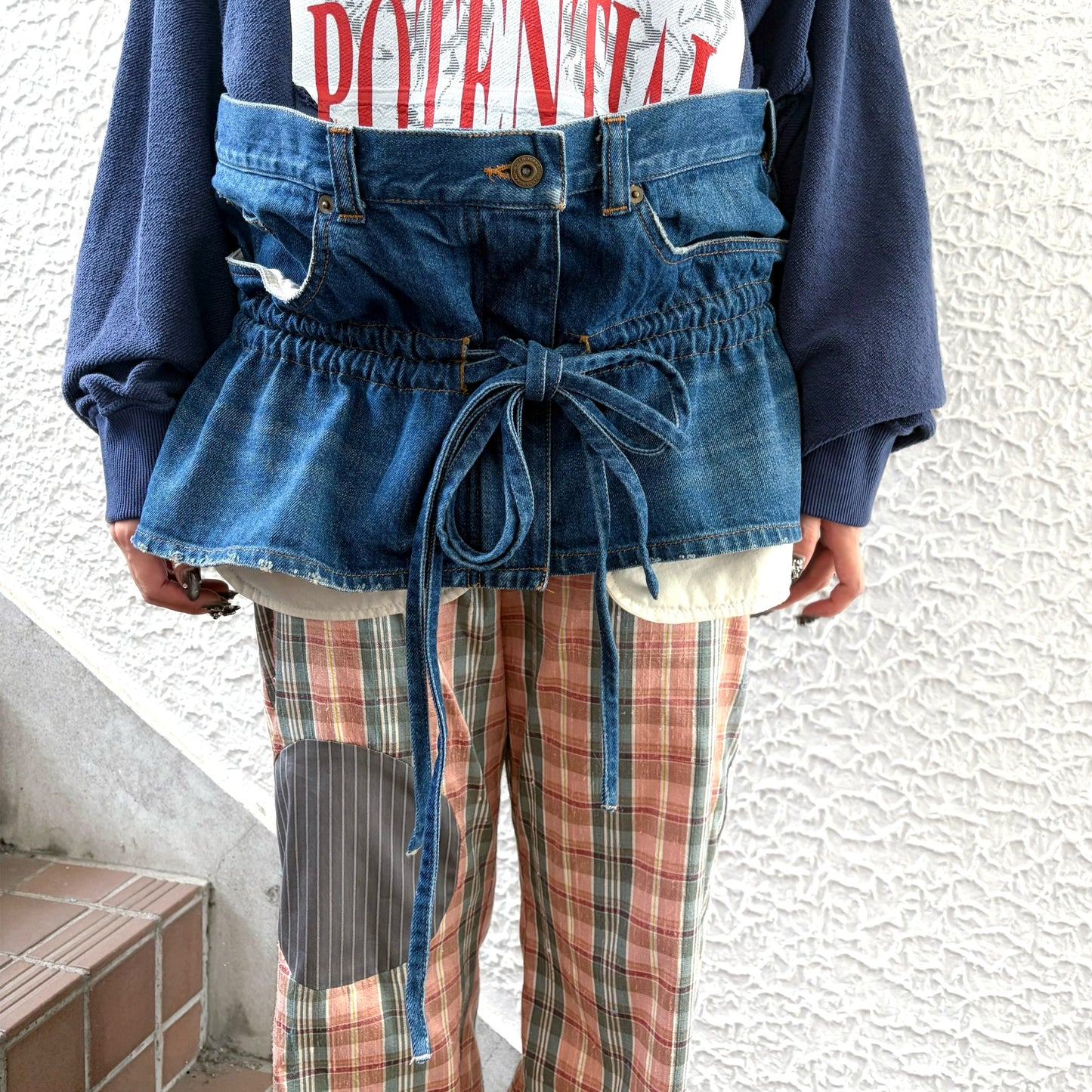 MINI DENIM SKIRT / BLUE / ミニデニムスカート