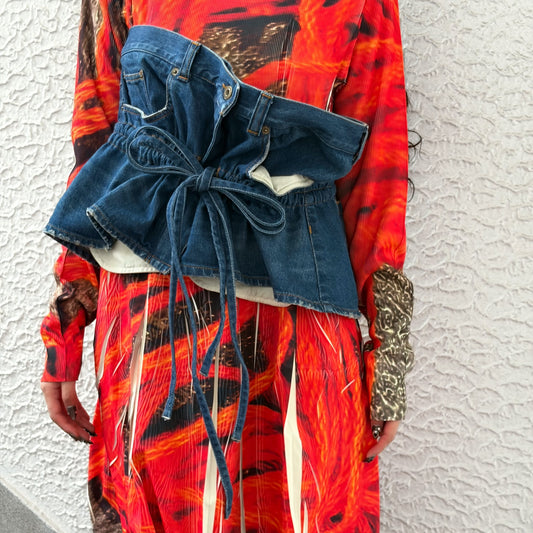 MINI DENIM SKIRT / BLUE / ミニデニムスカート