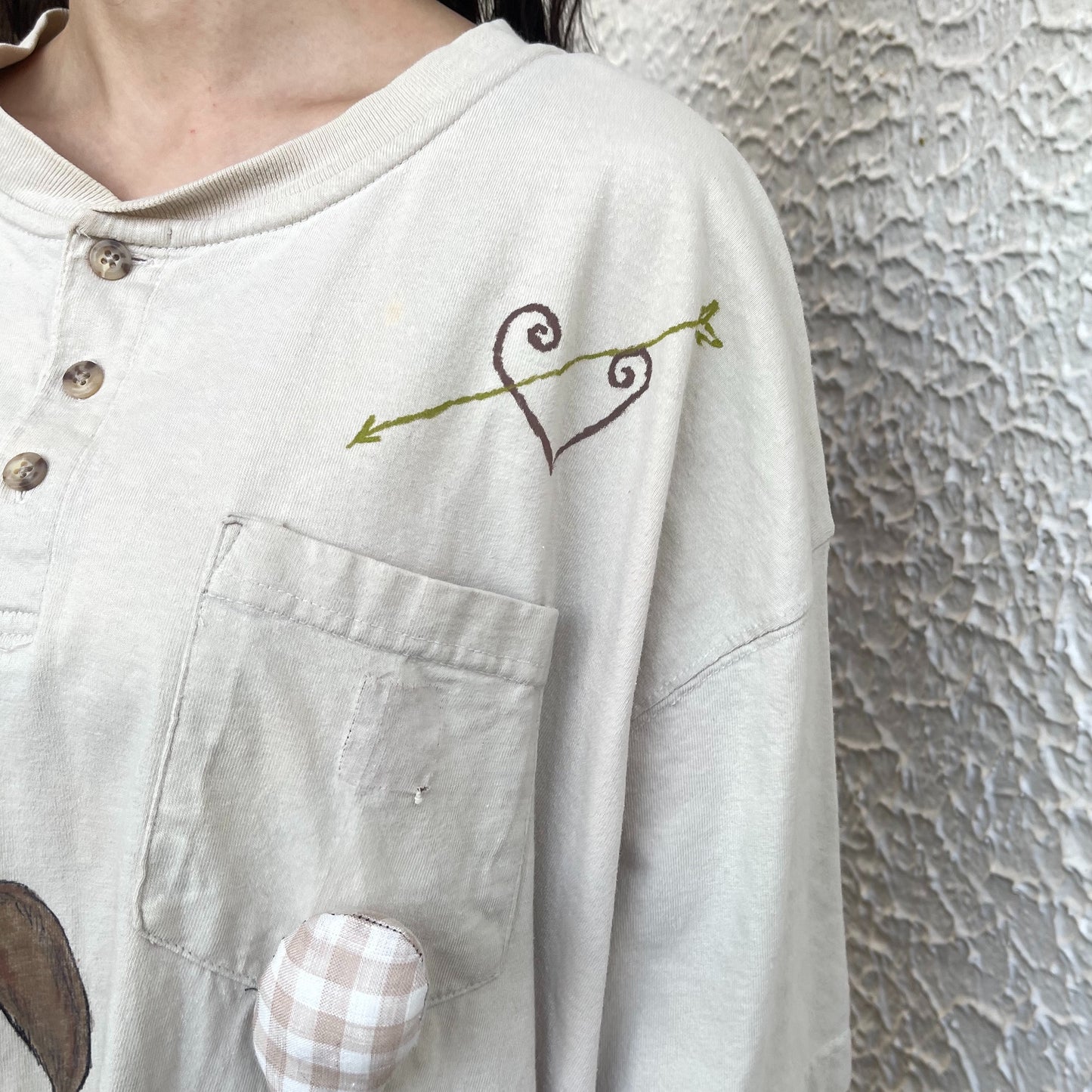 【trust teji 】Short sleeve tee dress+ / Beige / ショートスリーブTシャツ