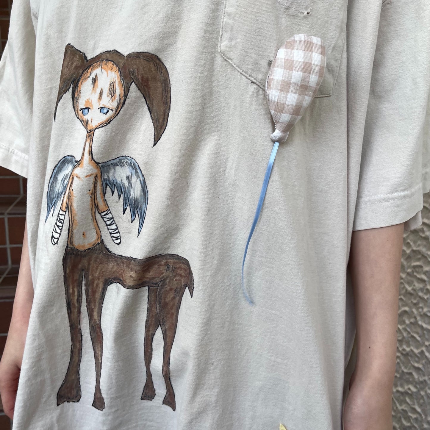 【trust teji 】Short sleeve tee dress+ / Beige / ショートスリーブTシャツ