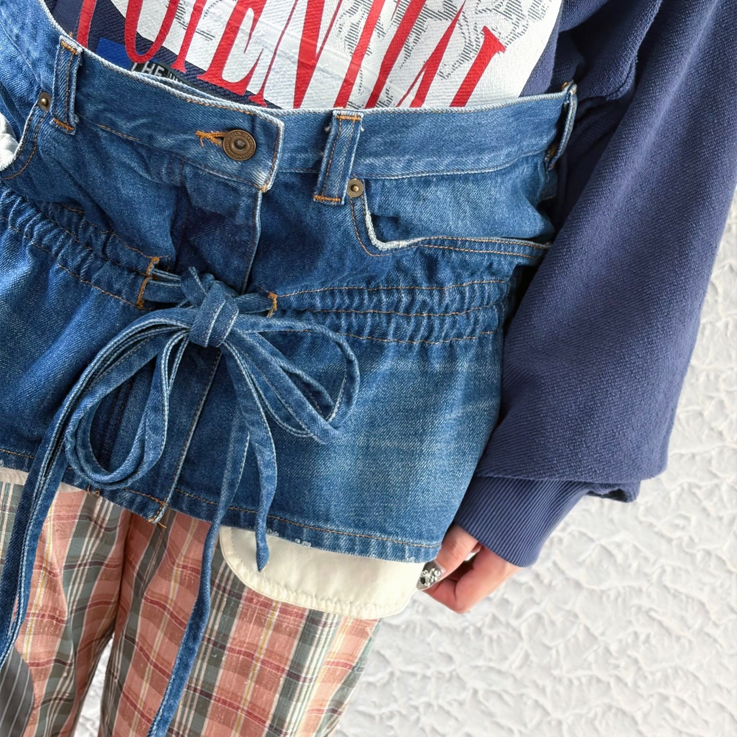 MINI DENIM SKIRT / BLUE / ミニデニムスカート