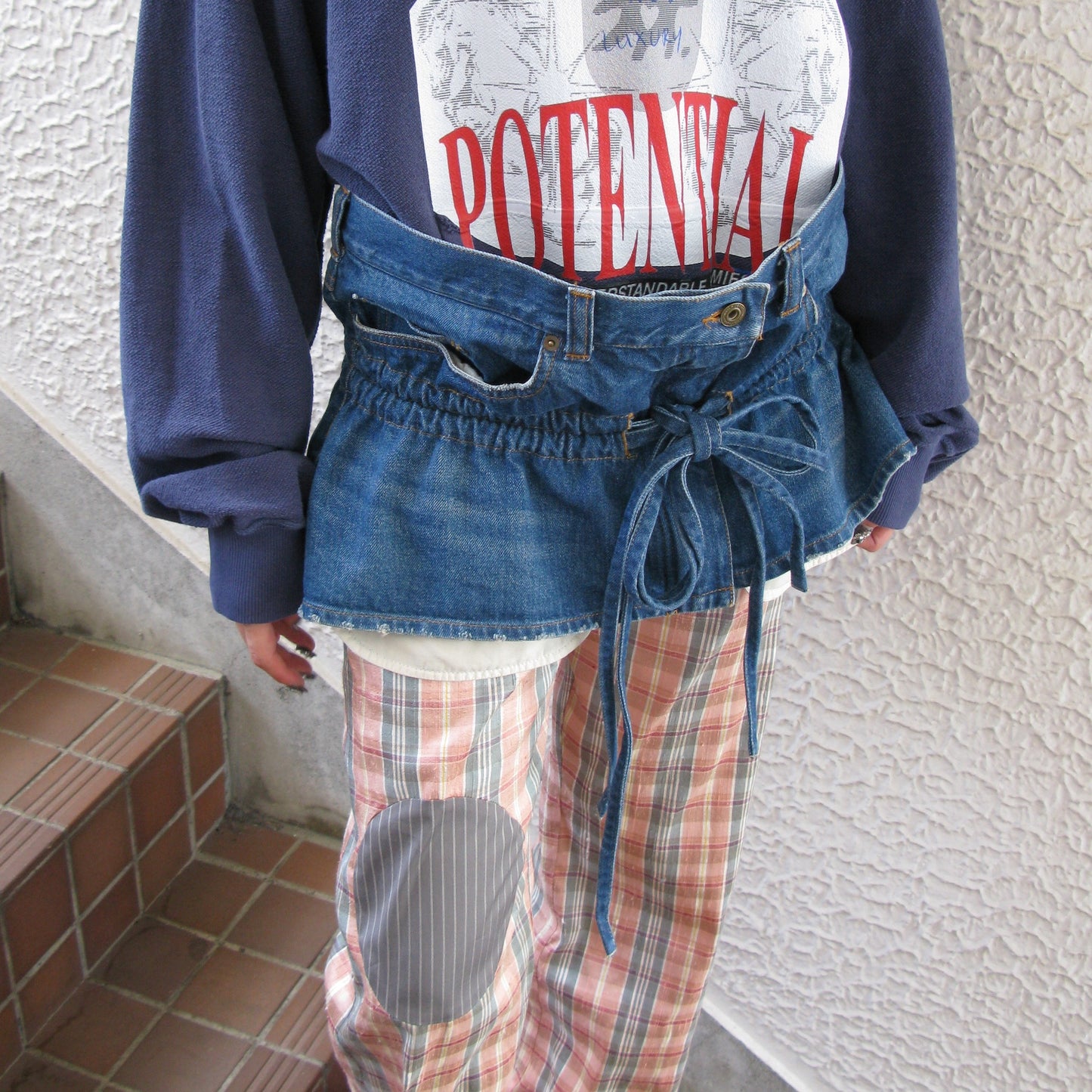 MINI DENIM SKIRT / BLUE / ミニデニムスカート
