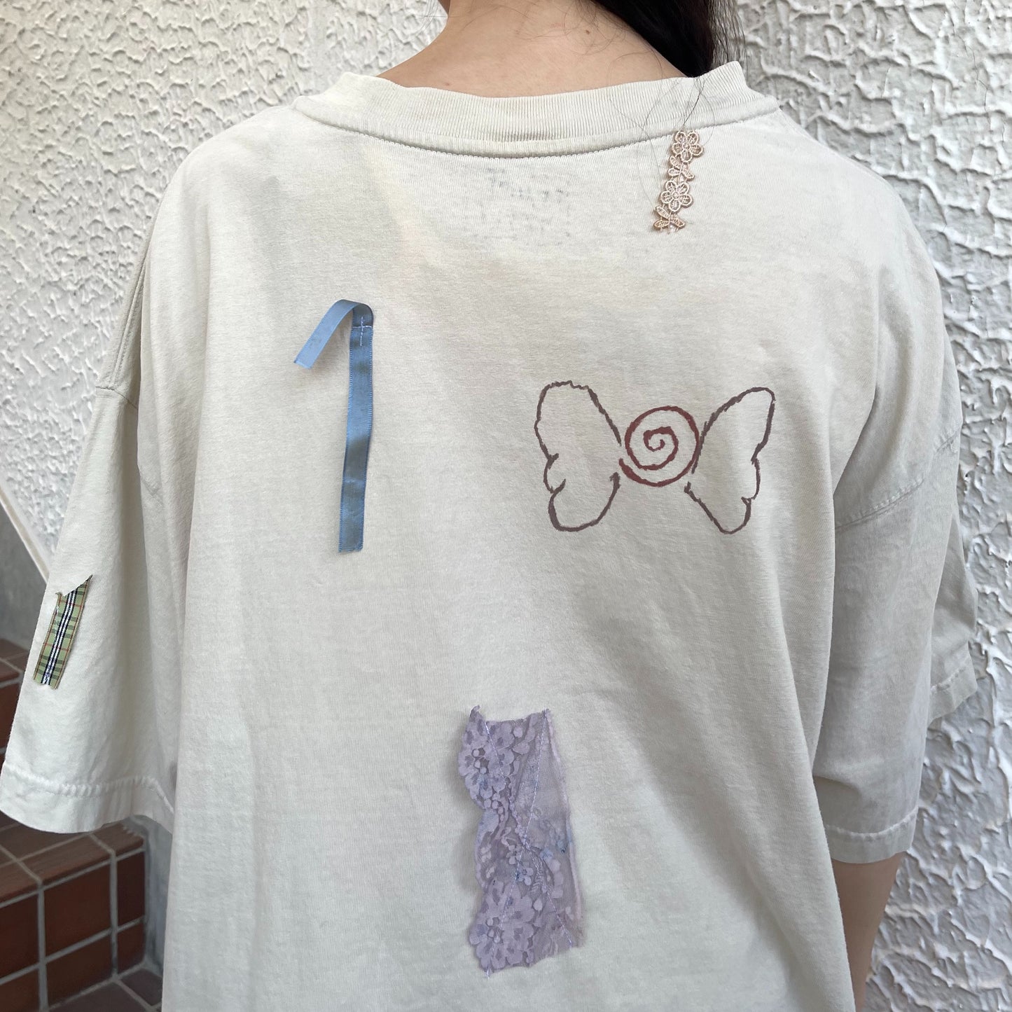 【trust teji 】Short sleeve tee dress+ / Beige / ショートスリーブTシャツ