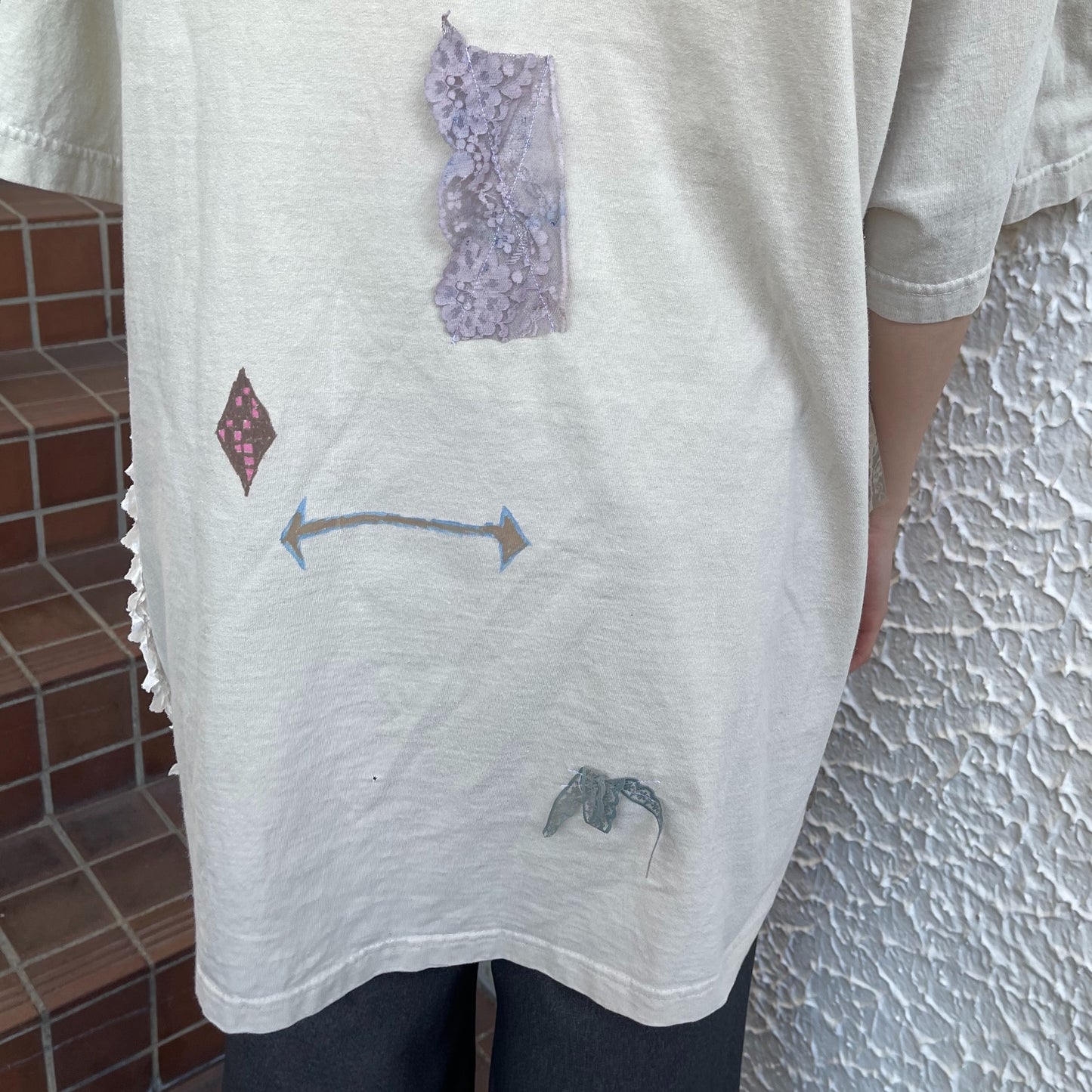 【trust teji 】Short sleeve tee dress+ / Beige / ショートスリーブTシャツ