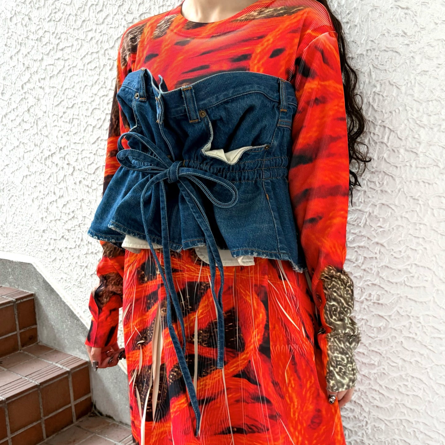 MINI DENIM SKIRT / BLUE / ミニデニムスカート
