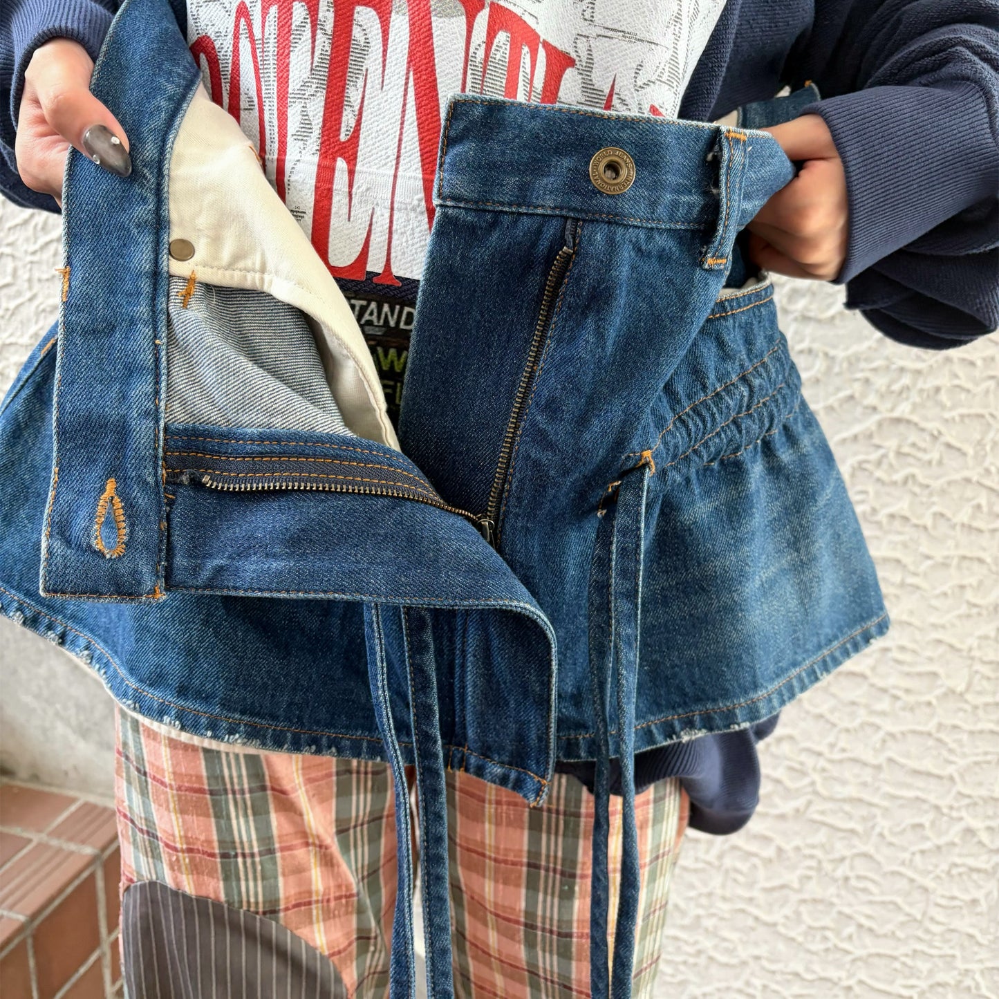 MINI DENIM SKIRT / BLUE / ミニデニムスカート