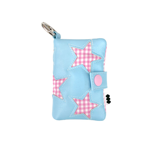 Lucky Card Book / gingham stars×blue / カードケース