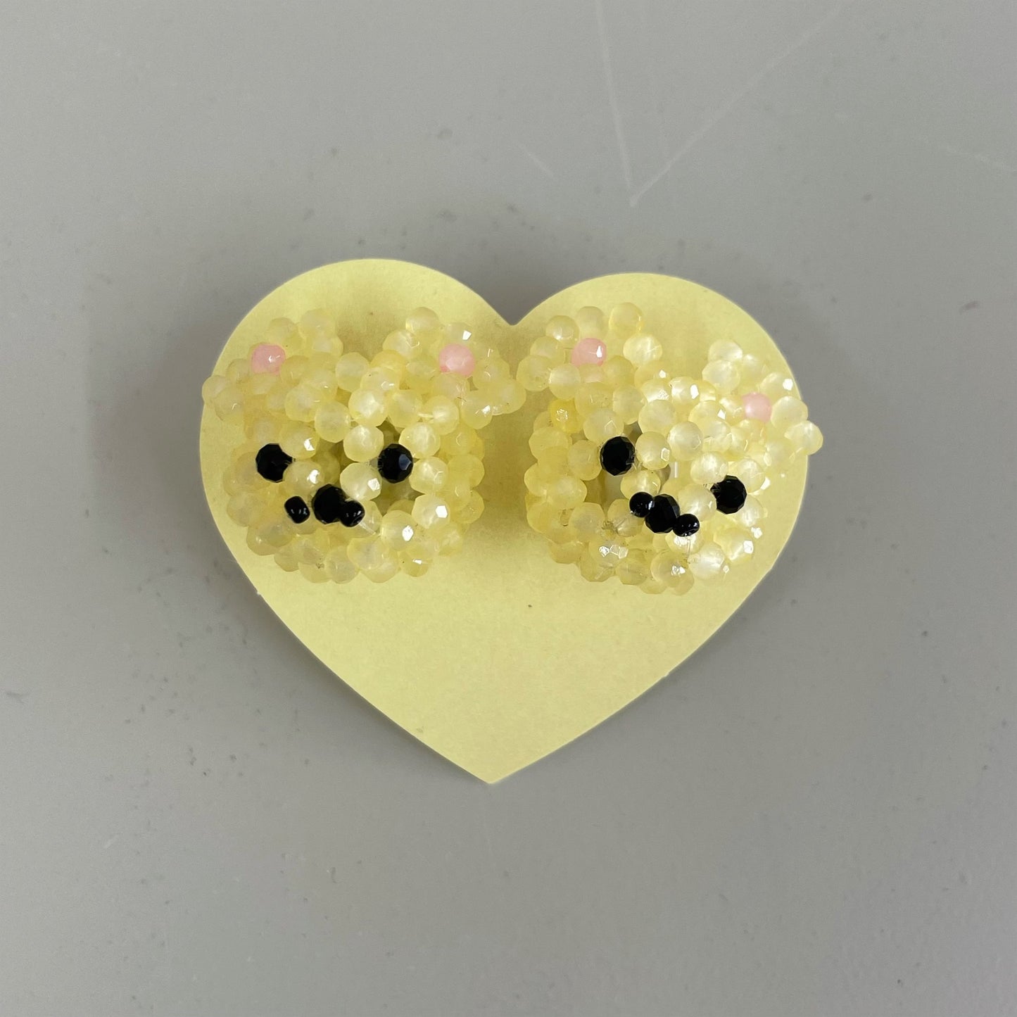 [X YOUNGART] JINI Beads Earrings / Yellow / ビーズピアス