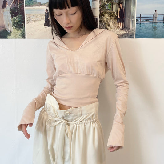 【SHEEP別注】Floating tops / PINK / セーラーカラートップ