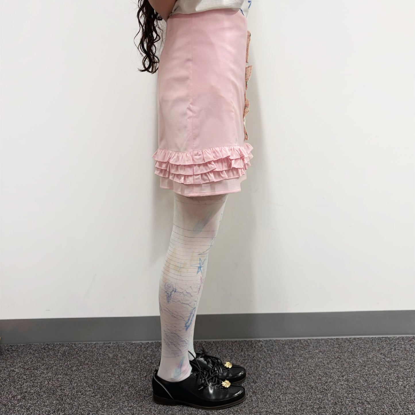 zZZ SKIRT / PINK / フリルスカート