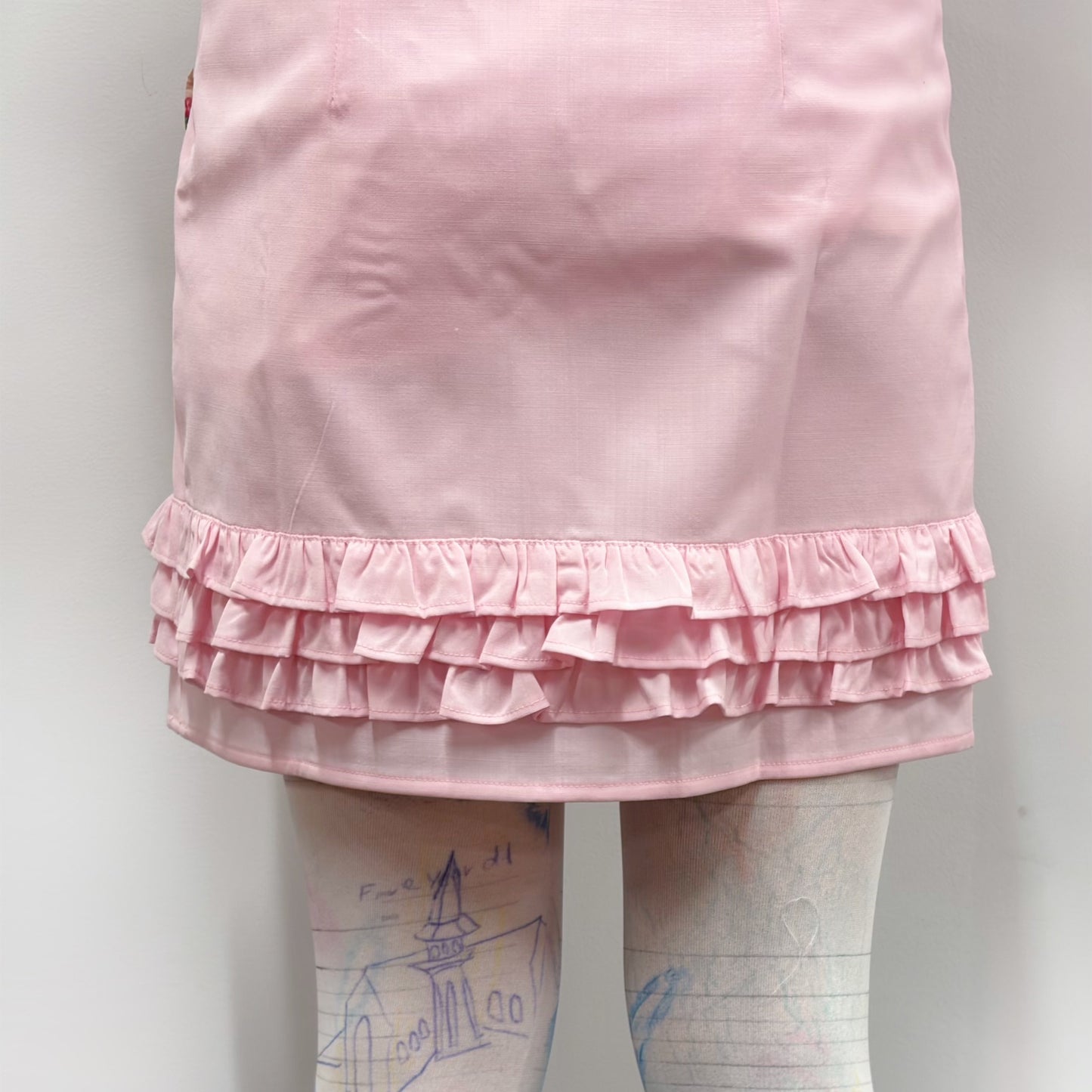 zZZ SKIRT / PINK / フリルスカート