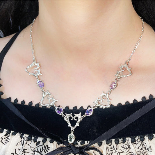 IN LIGHT&IN DARK / Amethyst＆Green Amethyst / ネックレス