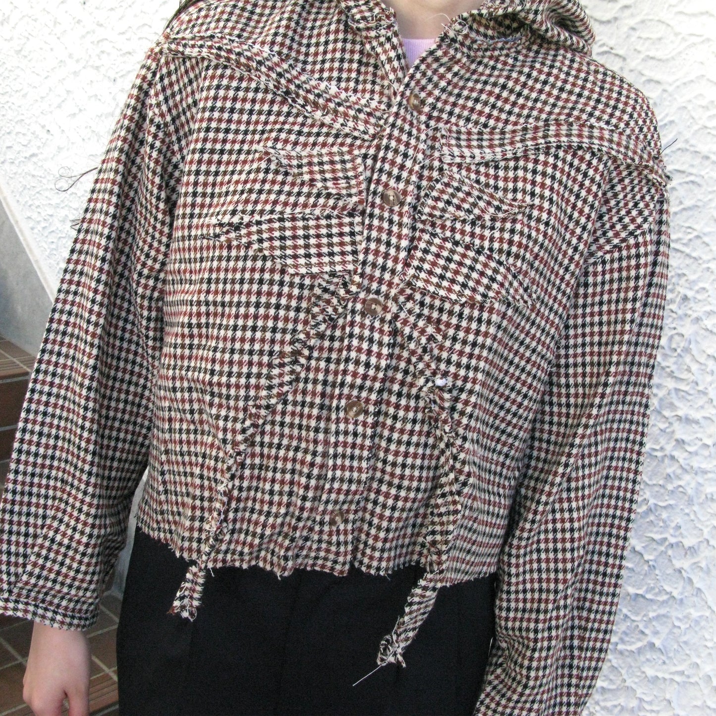 【TONII MONDO】-paradise shirt check / Cream / パラダイスシャツ