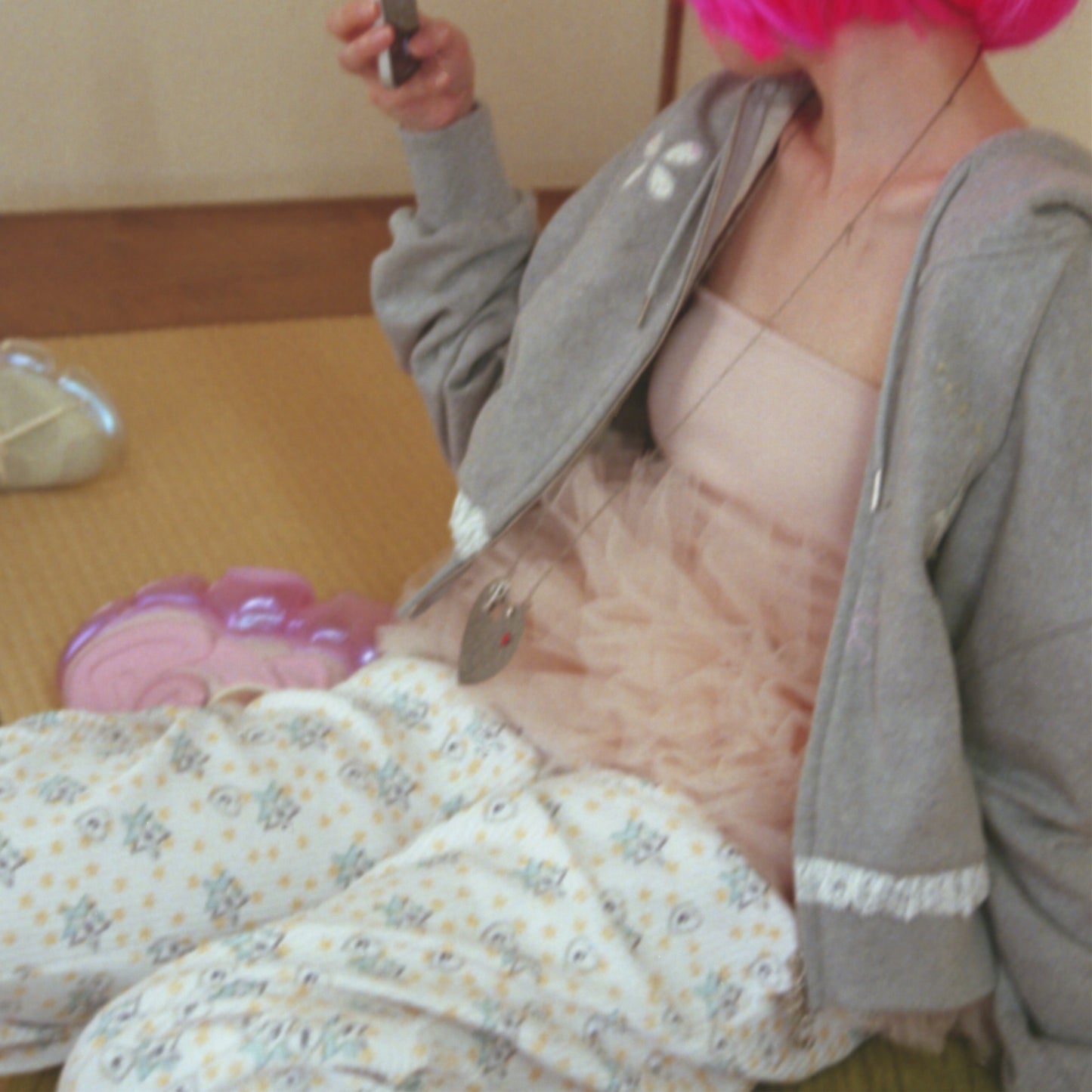 [fa.er.ie] jersey volume tulle skirt / coral / ジャージーボリュームチュールスカート
