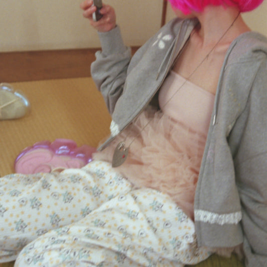 [fa.er.ie] jersey volume tulle skirt / coral / ジャージーボリュームチュールスカート