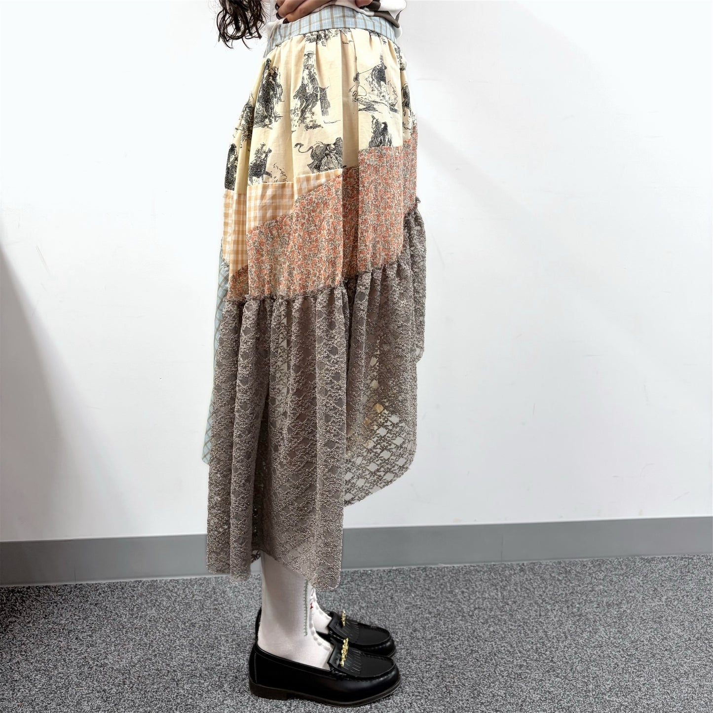 C skirt summer / B / パッチワークスカート