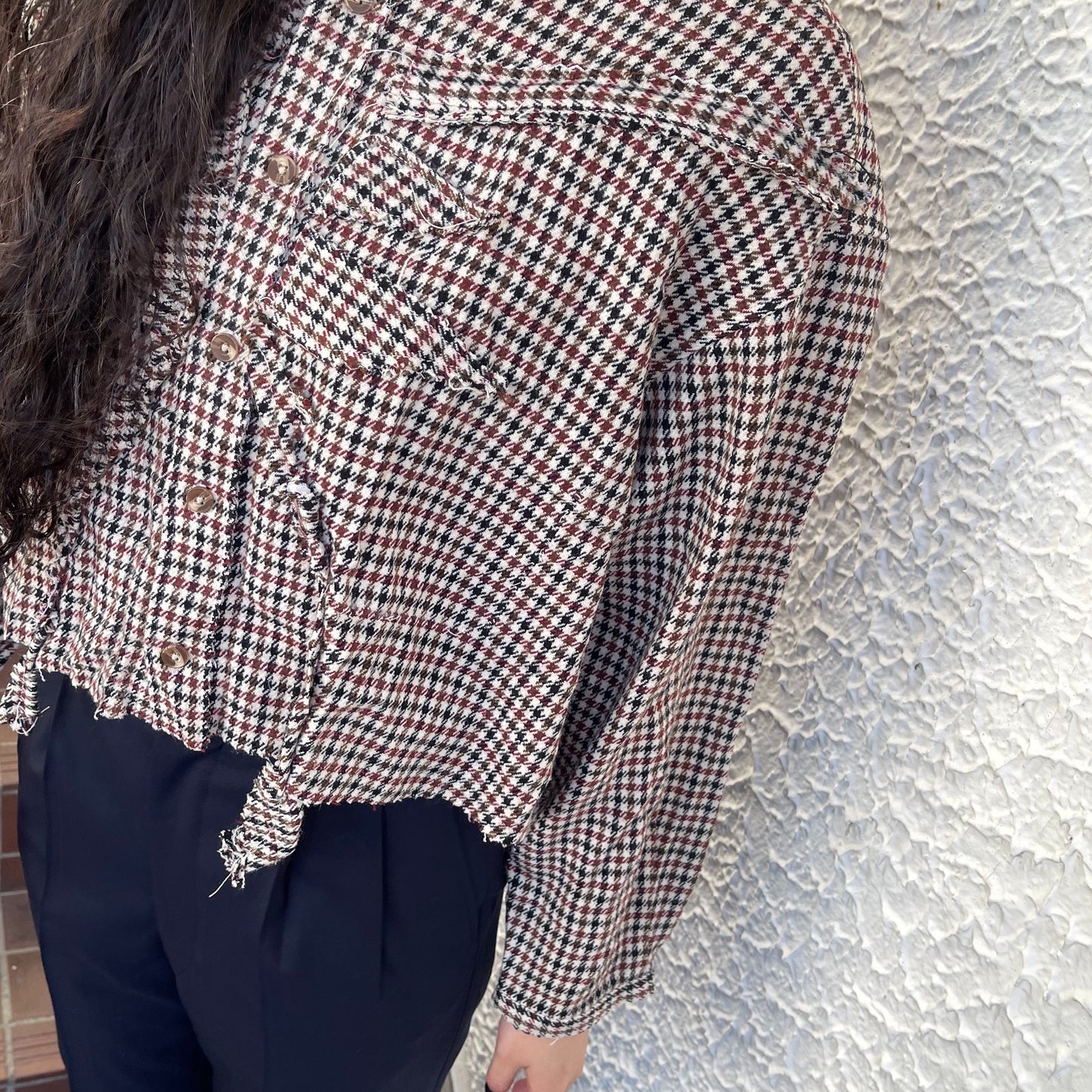 【TONII MONDO】-paradise shirt check / Cream / パラダイスシャツ