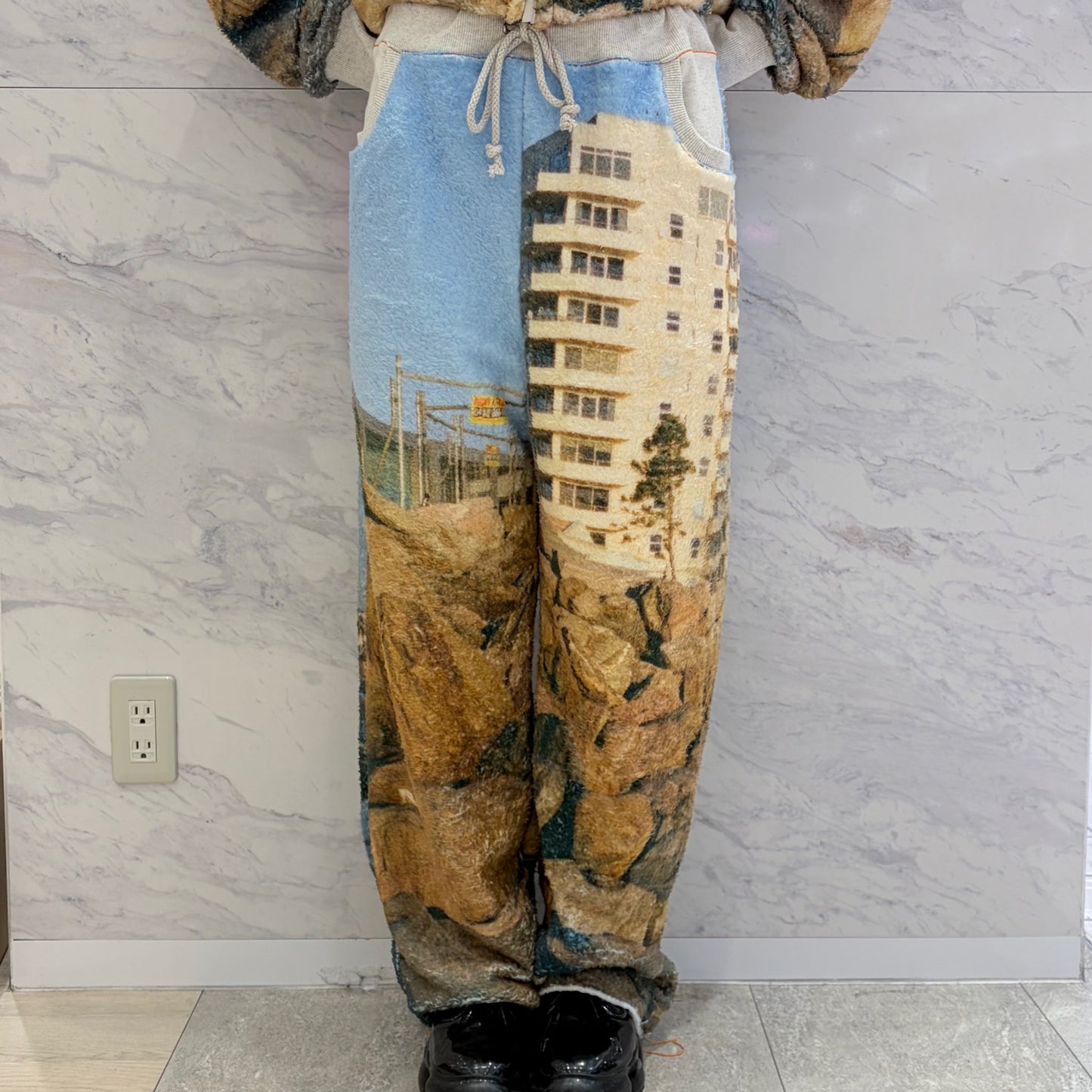 boa print pants / 風景 / ボアプリントパンツ