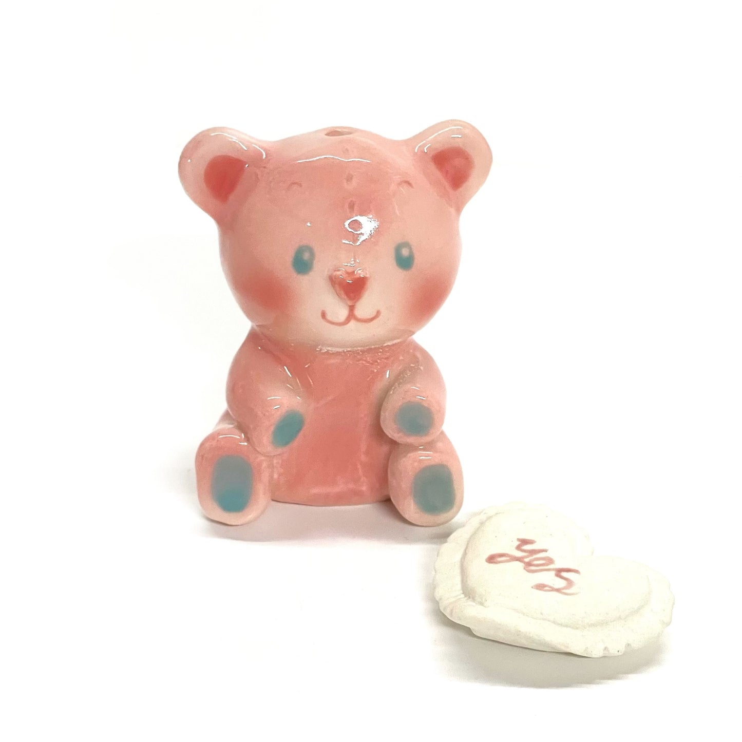 Yes pink bear incense holder / くまのお香立て