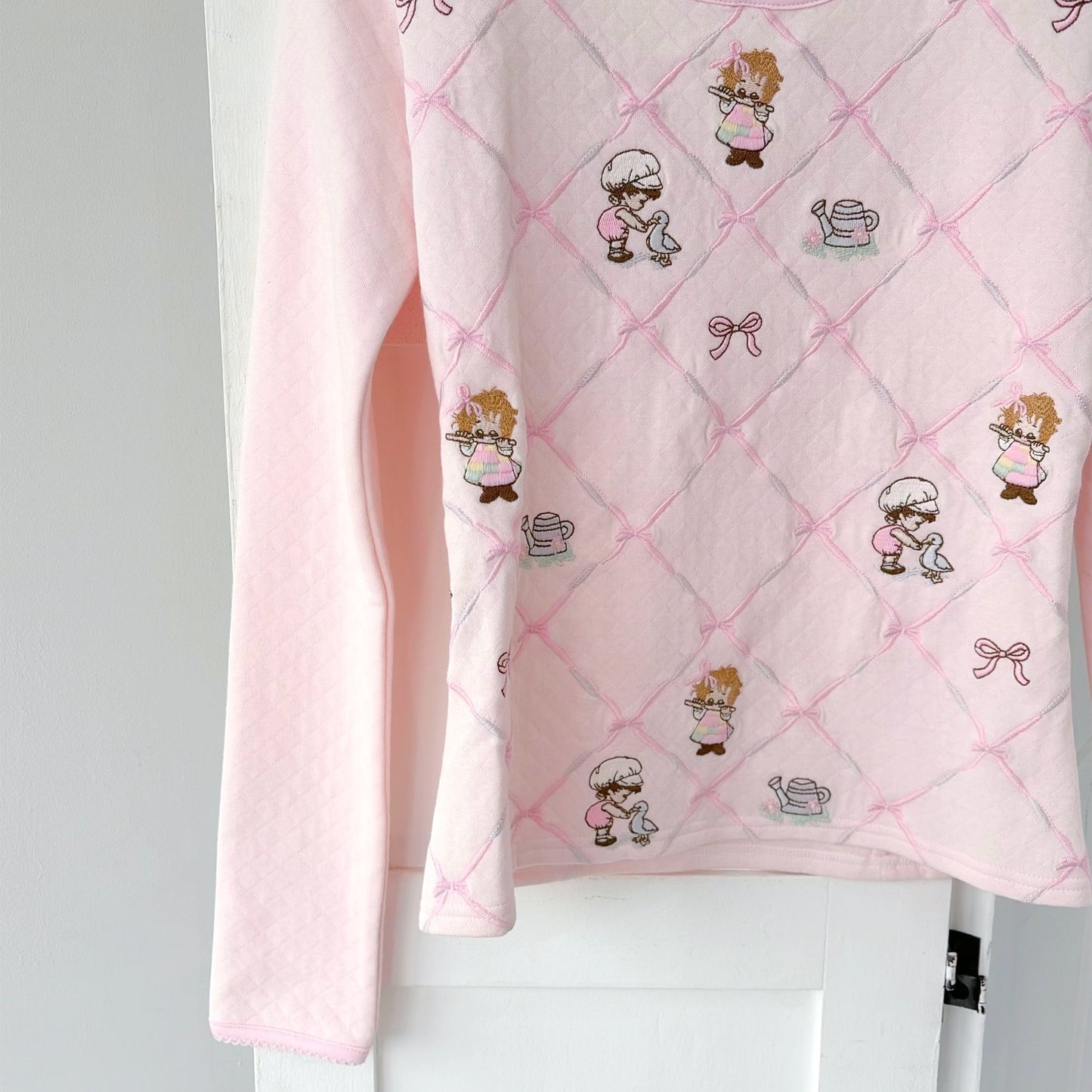 COUNTRY TOP / PINK / 刺繍トップ
