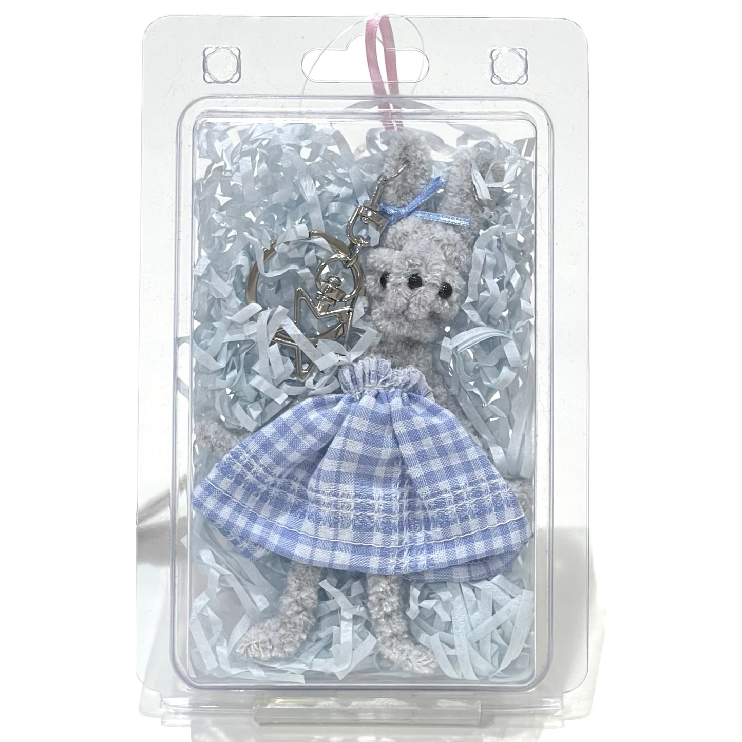 Little bunnies key ring / Gray / リトルバニーキーリング