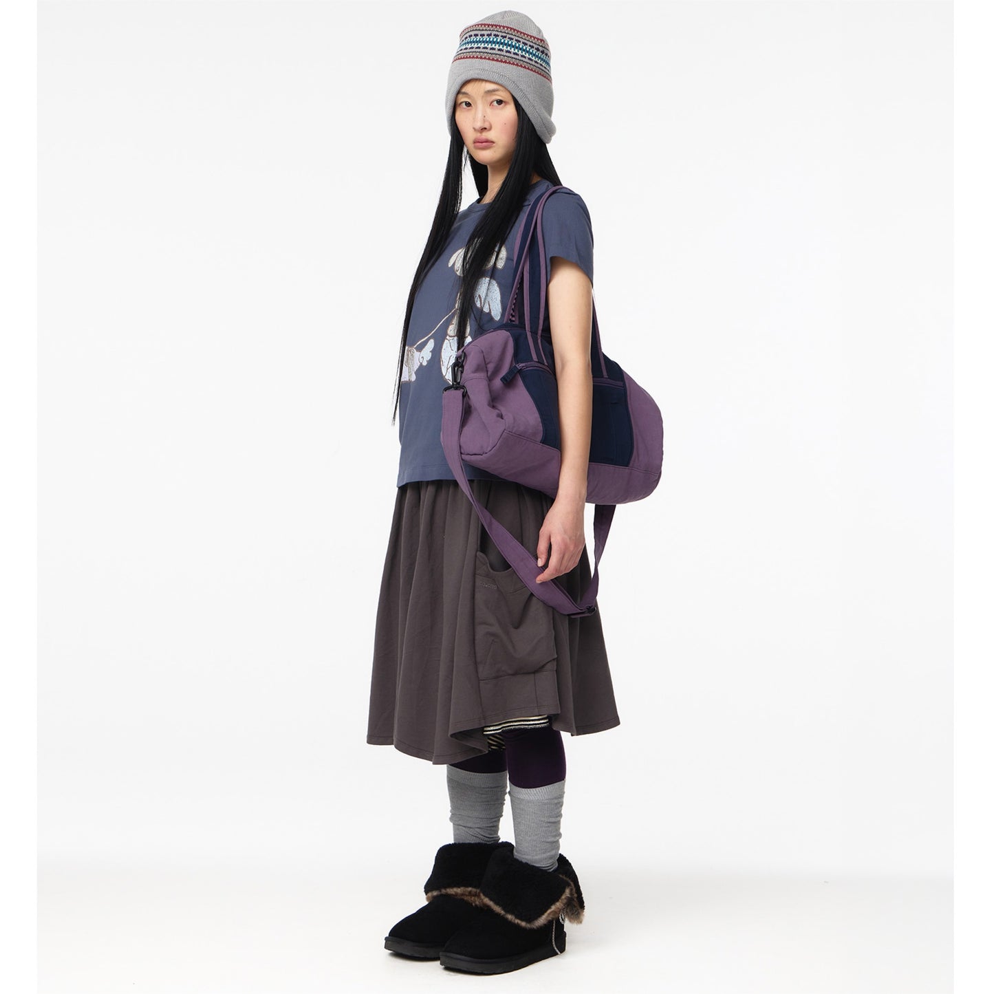 DUFFLE TWO-WAY CROSS BAG / PURPLE / 2WAYクロスバッグ