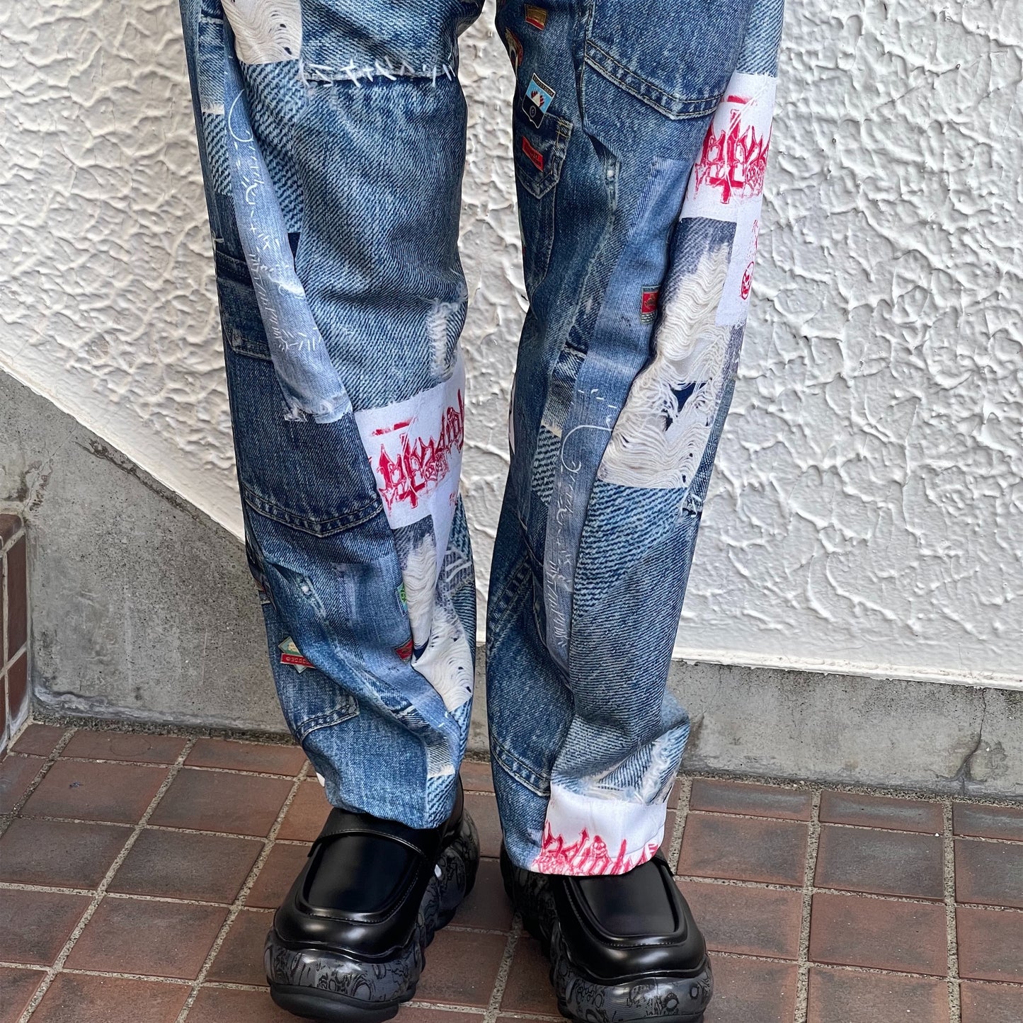 3D CUT TROUSERS TROMPE L'OEIL JUV