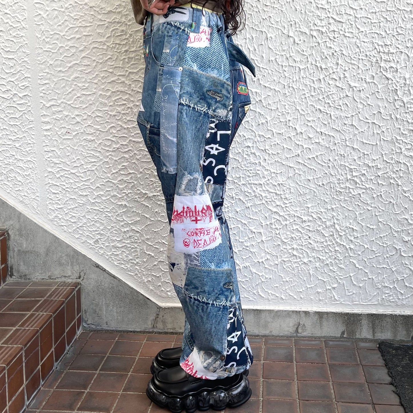 3D CUT TROUSERS TROMPE L'OEIL JUV