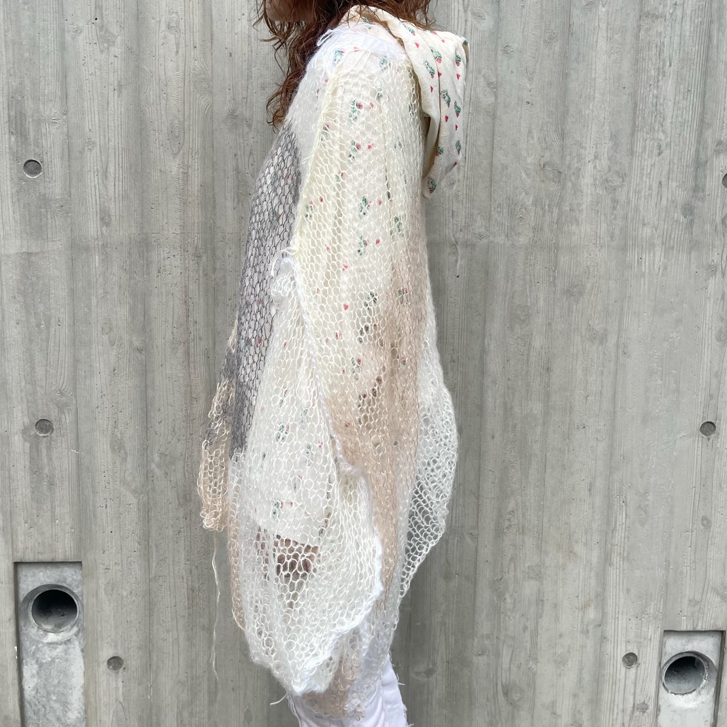 Heart break mohair jumper / White / ハートブレイクモヘアニットジャンパー